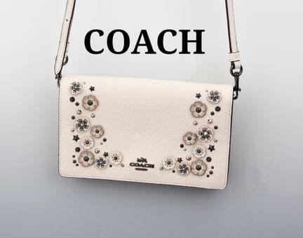 COACH clutch , 'Small Tea Rose Applique Clutch', N
