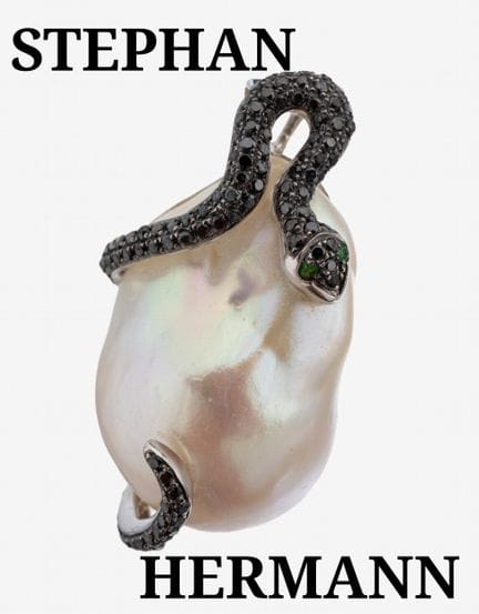 18 kt gold STEPHAN HERMANN pearl-diamond- emerald-