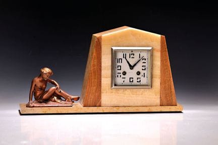 Reloj de sobremesa, Francia, años 30, Art Decó, ca