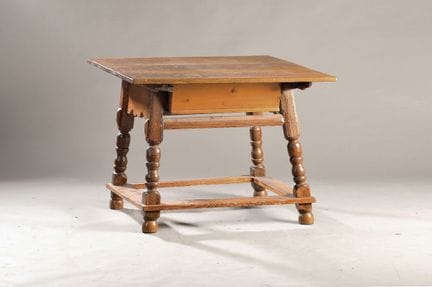 Table de ferme, sud de l'Allemagne, 1re moitié du 