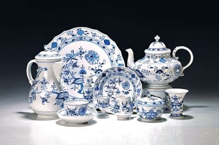 Servicio de café, Meissen, diseño «Zwiebelmuster»,