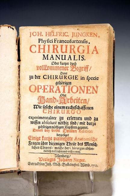 Johann Helfrich Jüngken (1648-1726): «Chirurgia ma