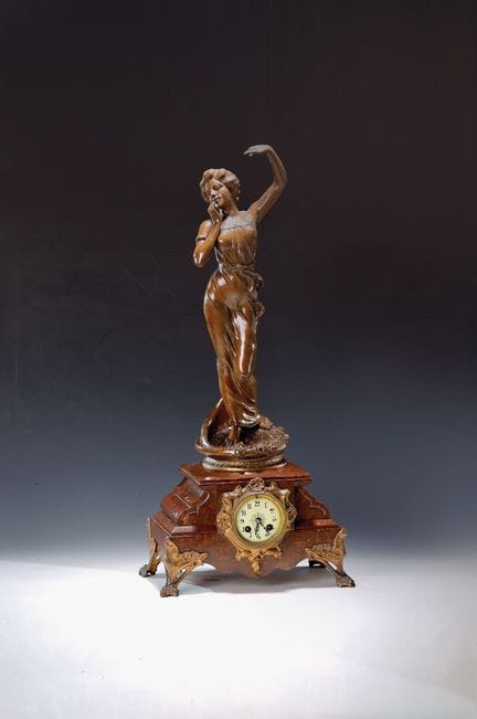 Reloj de péndulo de estilo Art Nouveau, Francia, h