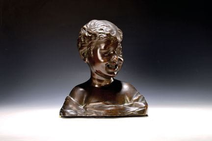 Bronze-Büste eines Knabens nach Donatello, Peterma
