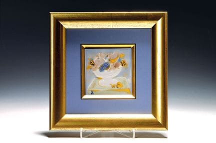 瓷盘，设计：海因茨·维尔纳（1928-2019）， 迈森，1950/60年代，瓷质，浮雕表现了装满秋