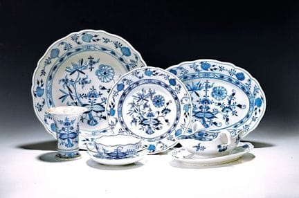 Juego de vajilla, Meissen, años 30, diseño de cebo
