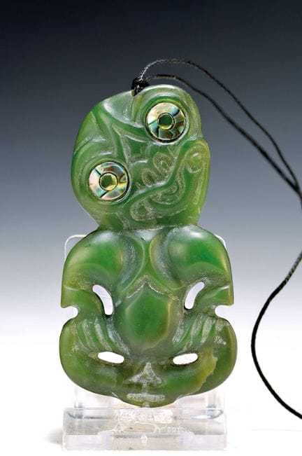 Hei Tiki, amuleto de los maoríes, Nueva Zelanda, n