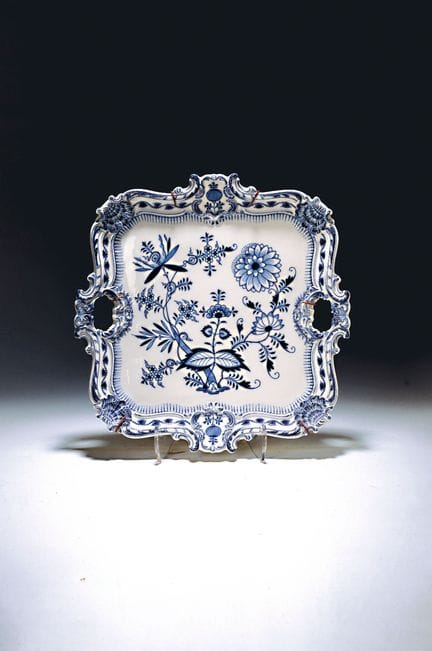 Bandeja, Meissen, hacia 1900, segunda calidad, mot