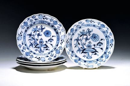5 pièces en porcelaine, Meissen, 1ère moitié du 20