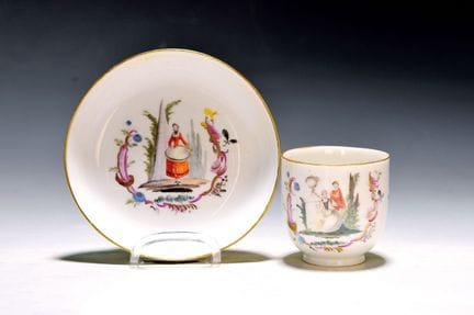 Tasse avec soucoupe, Meissen, vers 1750/60, porcel