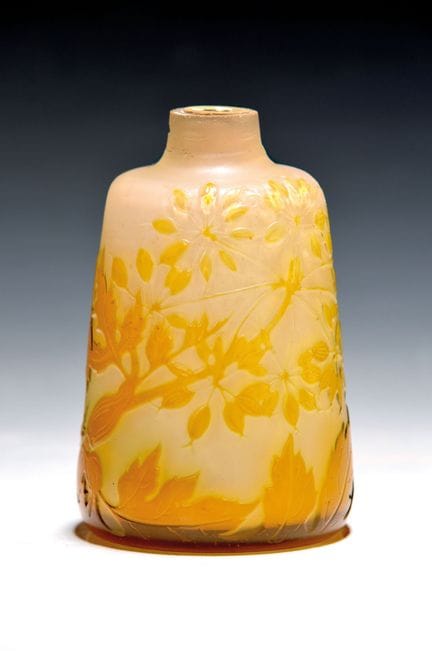 Pied de lampe, Emile Galle, Nancy, vers 1900, verr