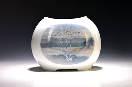 Vase, Rosenthal, vers 1912, peinture de Lena Rothe
