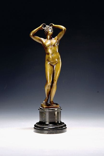 Bronzefigurine Venus, wohl Italien, um 1900, Bronz