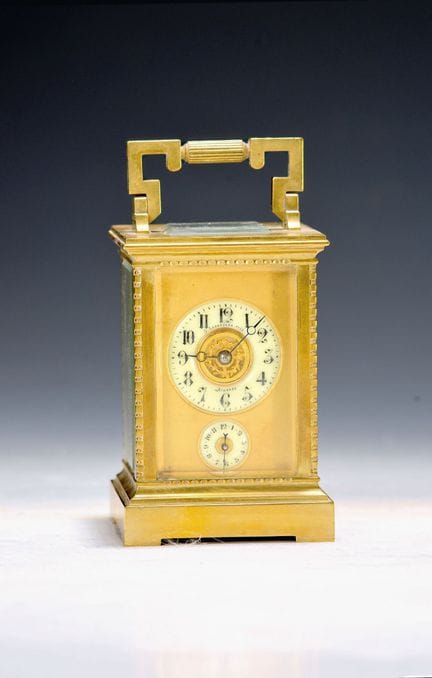 Despertador de viaje, Francia, hacia 1910/20, caja