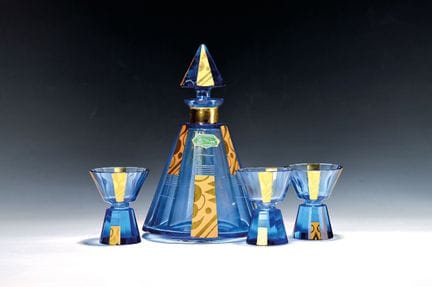 Service à liqueur Art déco, Emil Eschler, vers 193