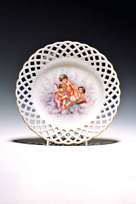 Assiette à dessert, Höchst, vers 1765, porcelaine 