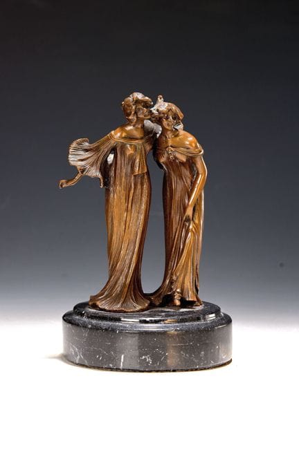 Bronzefigurine, nach Agathon Leonard (1841 -1923),