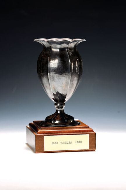 Copa de plata de la Mille Miglia, Padua, Italia, a