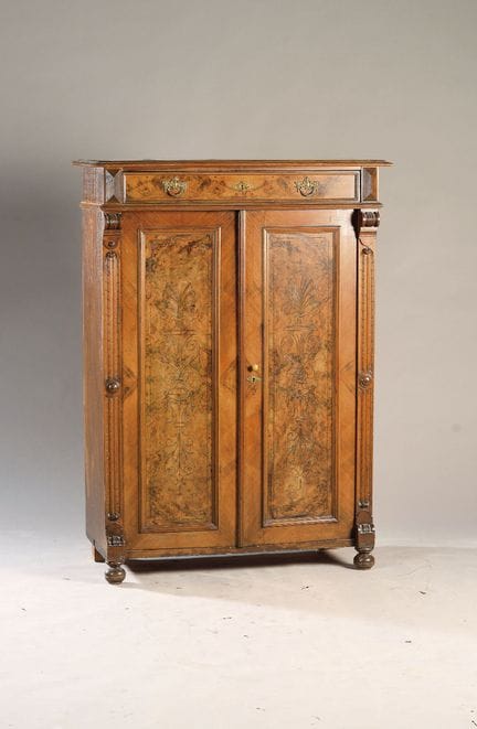 Armario vertical/armario medio, hacia 1880, de dos