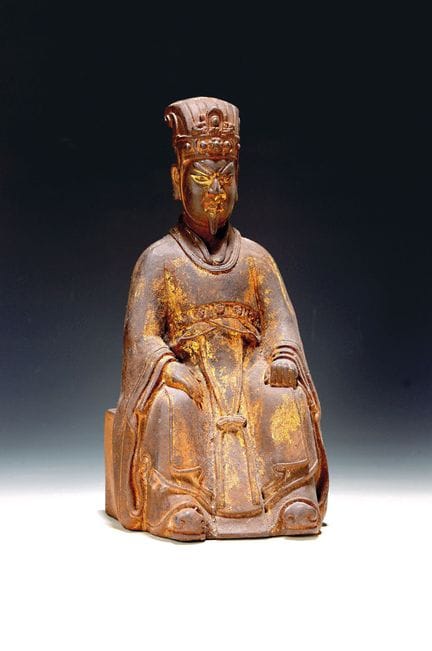 Gran escultura china, probablemente de la dinastía