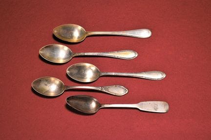 Lot de 17 cuillères à café, allemandes, XVIIIe-XXe
