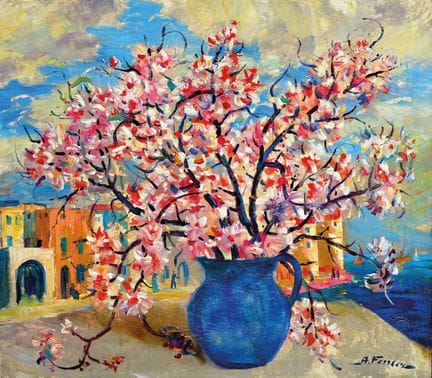 阿尔伯特·费斯勒（Albert Fessler），1908-1978，柯尼希斯巴赫，作品名为《蓝色花
