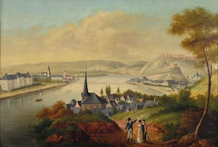 Monogramist J.B., German, around 1830, view ofKobl