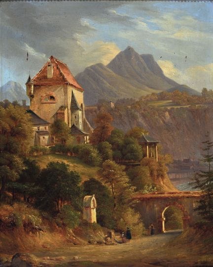 Unidentified Romantic of the 19th century, castle 