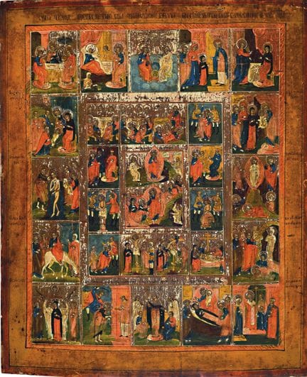Multi-field icon, Russia, 1st half of the 19thcent