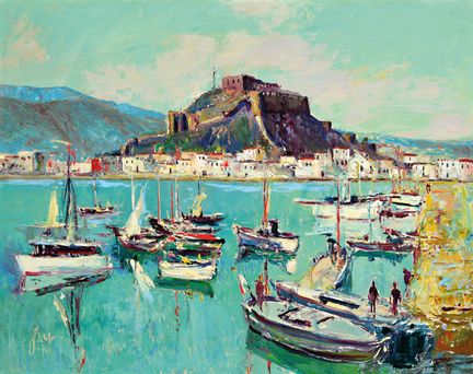 Karl Graf, 1902 Rothenburg-1986 Speyer, Denia,view