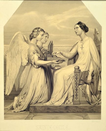 Artista sconosciuto, Francia, datato 1848, Santa C