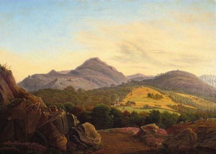 Monogramist P.K., dated 1844, composite landscape 