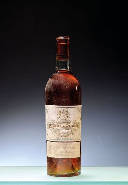 2 bouteilles de Chateau Coutet a Barsac, Sauternes
