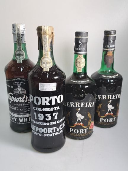 4 bouteilles de porto : Porto Colheita 1937, Niepo