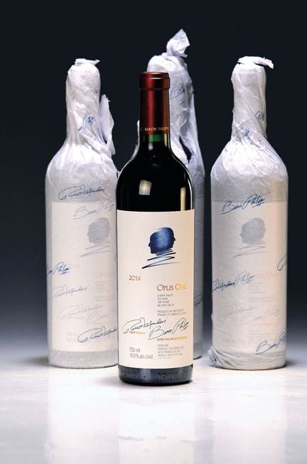 4 bouteilles d'Opus One 2014, Napa Valley, États-U
