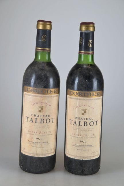 2 bottiglie di Château Talbot 1979, Saint-Julien, 