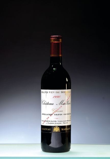 1 bouteille de Château Maillard 1990, Graves, envi