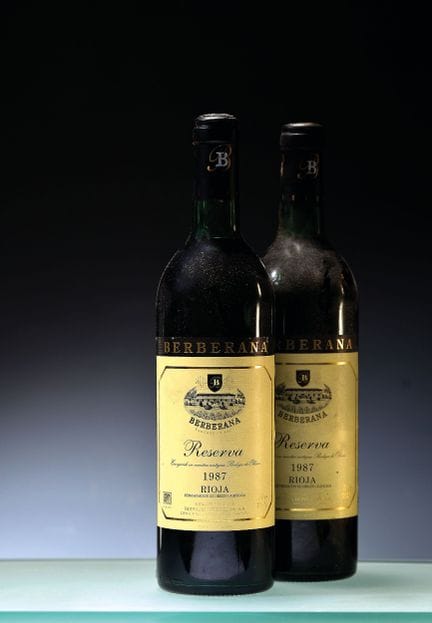 6 bouteilles de Bodegas Berberana Reserva 1987, Ri