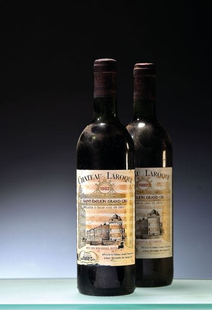 18 bouteilles de Château Laroque 1982, Saint-Émili