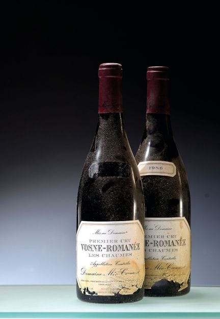 5 bottiglie di Meo-Camuzet Les Chaumes 1986, Vosne