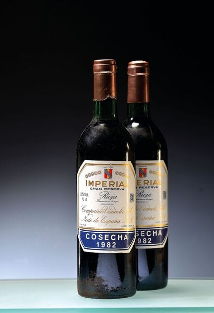 6 bouteilles de CVNE Imperial Gran Reserva 1982, R