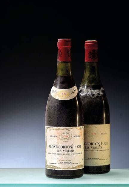 10 bouteilles de 1982, Domaine Claude Mercier Les 