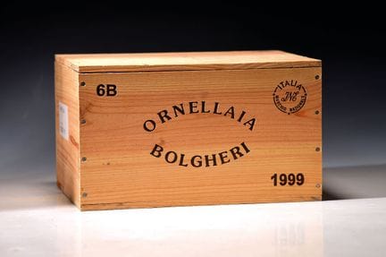 1 caisse/6 bouteilles d'Ornellaia Bolgheri Superio