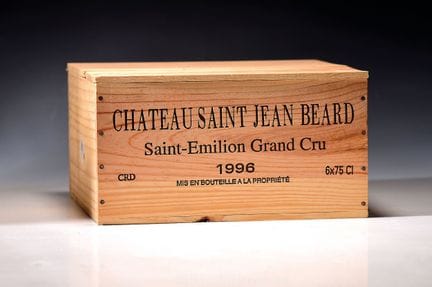 12 bouteilles de Château Saint-Jean-de-Beard 1996,