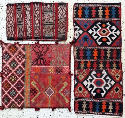 3 lotes de alfombras kilim, Persia y Turquía, haci