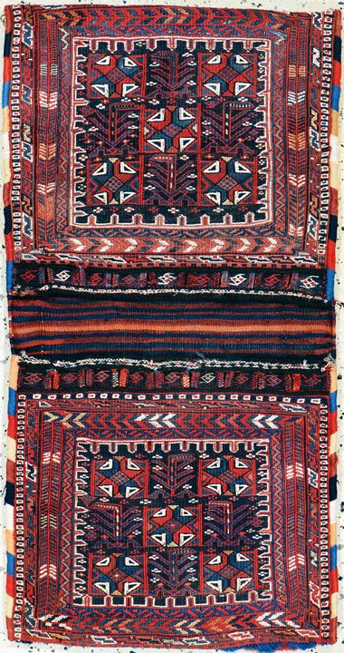 Bolsa doble Afshar, Persia, principios del siglo X