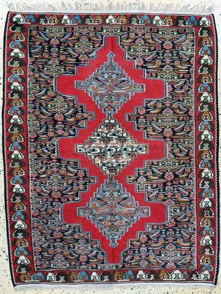Alfombra Senneh, Persia, mediados del siglo XX, la