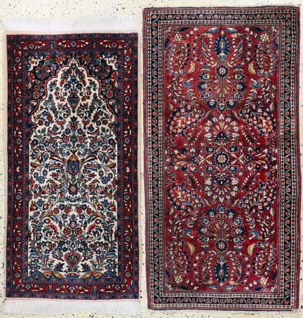 2 Lots Sarogh, Persia, mediados del siglo XX, lana