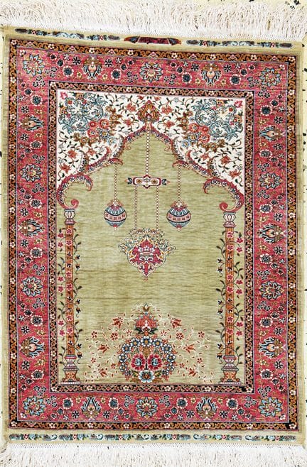 Seda de Hereke, muy fina, Turquía, firmada «Özipek