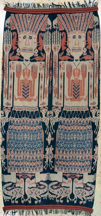 «Ikat» de Sumba, Indonesia, principios del siglo X